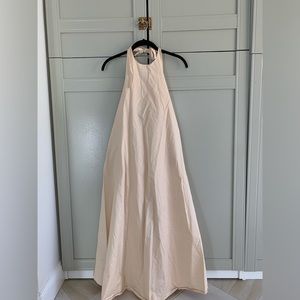 Zara Maxi Halter Tie-Neck Dress